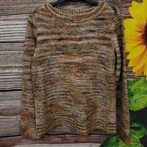Peyton Primrose Knitted multicolored sweater petite medium pre-owned